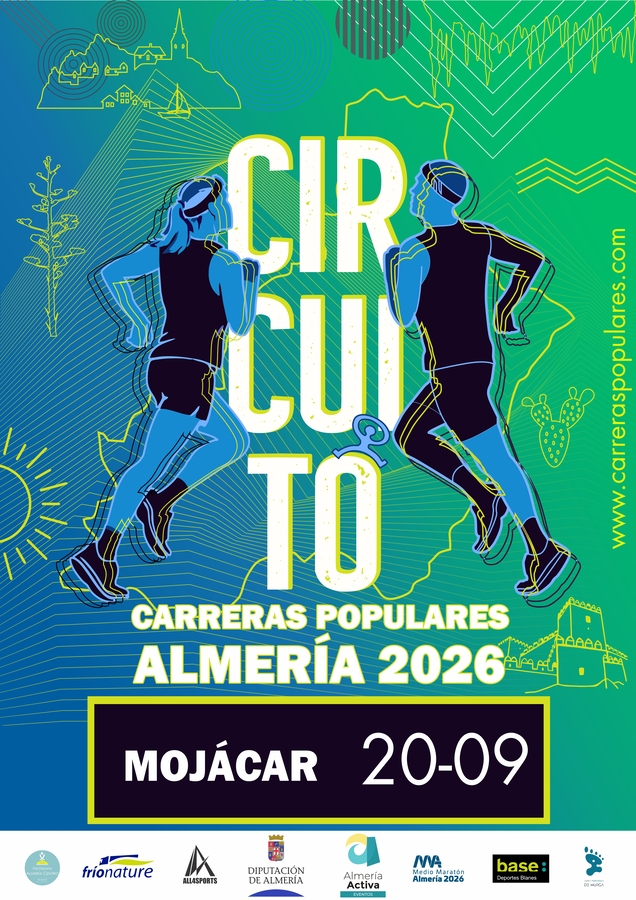 Circuito Carreras Populares 2026. Mojácar 20-09-26